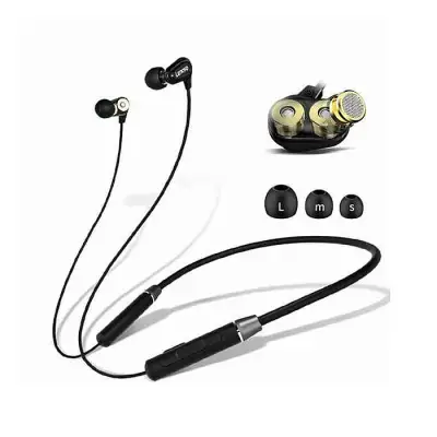 Lenovo HE08 Neckband Dual Dynamic Bluetooth Earphone